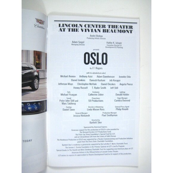 Playbill Pride June 2017 Oslo Lincoln Center Theatre Vivian Beaumont Broadway Pr - Picture 2 of 6